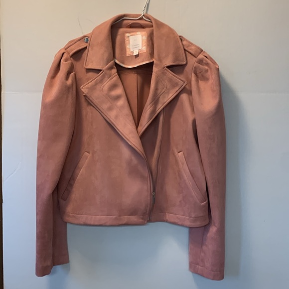 Lauren Conrad Faux Leather Moto Jacket Size M - Picture 2 of 6